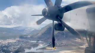 Dash 8 Q400 Onboard Landing | West Kootenay Regional Airport CYCG