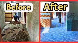 Tile lagana complete ho gaya || tile install before and after || tile lagane se pehle lagane ke bad