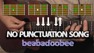 BEABADOOBEE No Punctuation Song Guitar Tutorial