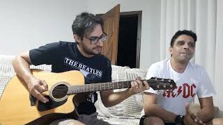 Guns n' Roses - Knockin' on heaven's door - fazendo um som com meu primo Fabrício