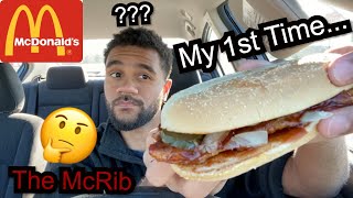 First Time Trying the McRib... (100 Subscriber Special!) - McDonald's McRib Review