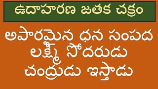 అపారమైన ధన సంపద లక్ష్మీ సోదరుడు చంద్రుడు ఇస్తాడు: ఉదాహరణ జాతక చక్రం