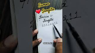 Love Percentage Calculation | Sumon ❤️ Sangita | #shorts #trending #love