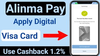 Alinma Pay Apply Digital Visa Card free Cashback 1.2% All place Use Card | #onlinetipsik