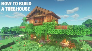 【Minecraft】 How to Build a Tree House/ツリーハウスの作り方【Tutorial】