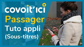 Tuto sous-titré : Je suis passager sur une ligne de covoiturage Covoit'ici