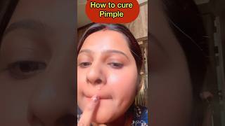 How to cure pimple in 2 min✨#youtubeshorts #skincare #shorts #makeup