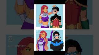 Nightwing & Starfire | Forever Young by Alphaville #shorts #nightwing #batman #teentitans #dc #dcu