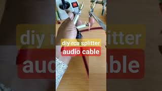 diy rca splitter audio cable #shorts #diy #audiocable