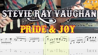 Stevie Ray Vaughan - Pride And Joy With On-Screen Tabs (E Standard Tuning)