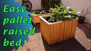 Easy Raised Bed from Pallets. Urban gardening and upcycling.