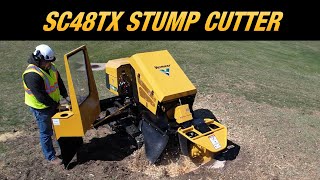 See the SC48TX stump cutter in action