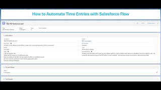 How to Automate Time Entries with Salesforce Flow