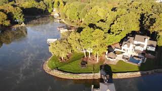 4K UHD Relaxation Lake Video with Relaxing Fog Over Water. Lake Norman - 1 Hour Water Sounds