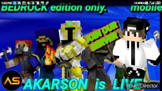 Minecraft Live Stream||Playing With Subscriber||AKARSON SMP||#LiveInsaan