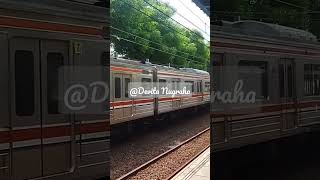 KRL TIBA DI STASIUN GANG SANTIONG #keretaapi #krlcommuterline #shortvideo