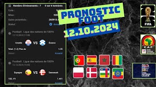 PRONOSTIC FOOT : Mes top 6 pronostic Football Aujourd'hui (SAMEDI 12.10.2024)