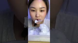 Ice ASMR frozen freezer eating #icebites #asmreating #iceasmr