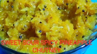 Learn How to make pineapple Chutney / Homemade Pineapple Chutney Recipe l Shrabani's Kitchen