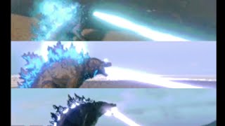 Godzilla Atomic Breath Comparison In Kaiju Universe