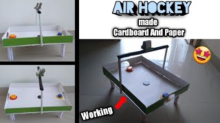 Air Hockey made from Paper and cardboard / 5 minute craft / Easy and attractive.