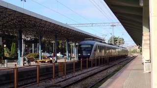 Τραίνο 590 στη Λάρισα - ΟΣΕ / Train 590 at Larissa r.r. station - HELLENIC Railways