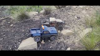 scx10 ii 78 chevy recovery truck putting in work