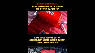 alat penambah daya listrik Evo 6A untuk daya induk 1300va #dayalistrik #alatlistrik