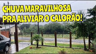 Chuva para aliviar o Calorão no RS - Ao Vivo som de chuva para relaxar