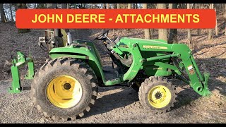 Spring Time - PLAYING WITH ATTACHMENTS & IMPLEMENTS - John Deere 3038E compact tractor