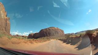 Monument valley unpaved road ride