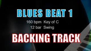 Backing Track Boogie Woogie Piano: 160 bpm 12 bar blues swing Key of C