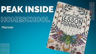 PEAK INSIDE My Homeschool Lesson Planner! 52 weeks Undated Minimalist Notebook