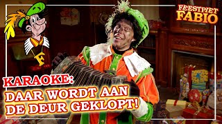 Daar wordt aan de deur geklopt! - Karaoke Sinterklaasliedje om mee te zingen! - Feestpiet Fabio