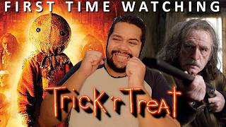 TRICK 'R TREAT (2007) REACTION | First Time Watching | Sam it's so cute while jumping on Brian Cox!