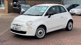 🥰😍😘FIAT 500 1.2 POP 2️⃣0️⃣1️⃣4️⃣ 6️⃣4️⃣ Bossa Nova White with 58513 miles😘😍🥰Brooklands Quality Cars