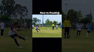 How to FREEKICK ⚽️ GOAL #soccer #football #goal #messi