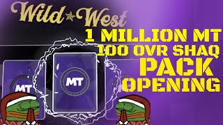 1 MILLION MT WILD WEST PACK OPENING in NBA 2K24 MyTeam | 100 OVERALL SHAQ IS HERE