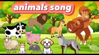 An animal song for children| nursery rhymes| kids poems station