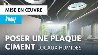 Poser une plaque de ciment pour locaux humides ► Knauf Aquapanel® Indoor