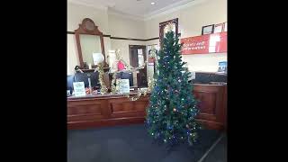 Orange Railway Station Ticket & Information Office Christmas Display. 15 December 2023