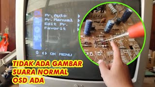 TV LG GAMBAR GELAP OSD NORMAL SUARA ADA