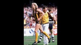 Hawthorn Football Club - Early Dermott Brereton Sports Sunday interview/ 89 Grand Final hit