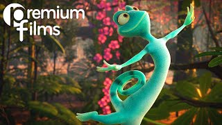 A Charming Chameleon Learns to Live by His Own Colors! | CGI Animation "The Social Chameleon"