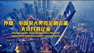 外媒：中國投入更多金融資源支持民營企業China pumps morefinancial resources to help the country’s private sector