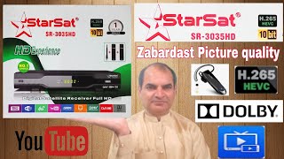 StarSat SR 3035 HD Experience Full HD H.265 10Bit Metal Body Receiver Unboxing