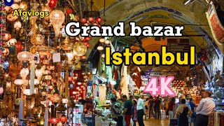 Exploring Istanbul's Grand Bazaar 4K| Oldest market in the World VLOG-154