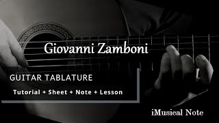 Guitar TAB - Giovanni Zamboni : Gavotte | Tutorial Sheet Lesson #iMn