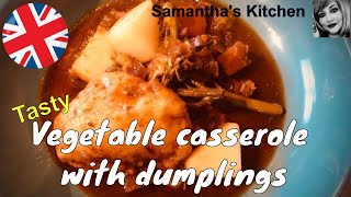 Vegetable casserole with dumplings