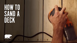 BEHR® Paint | How to Sand a Deck